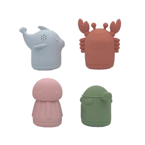 Silicone Baby Sea Animal Bath Toys Set
