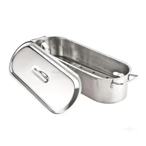 Stainless Steel Fish Roast Pan with Lid