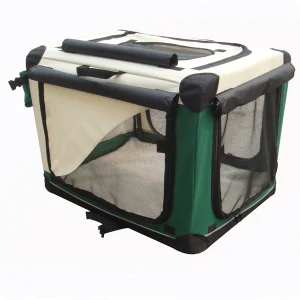 Fashion L Dog Carrier Pet Transport Box Dog Cage with Washable Cover and Soft Cushion