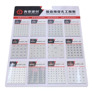 Acoustic Perforated Fiber Cement Board with Moisture Resistant Properties for Ceilings