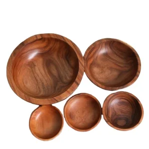 Acacia Wooden Salad Bowls