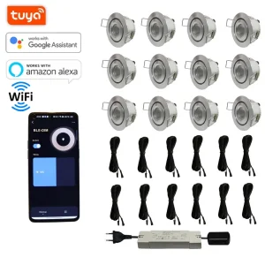 12LED WIFI TUYA Dimmable Outdoor Down Lights Ip44