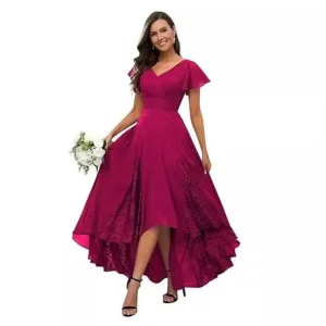 Designer Mother Wedding Dress Floor Length Reception Guest High-Quality Banquet Wear