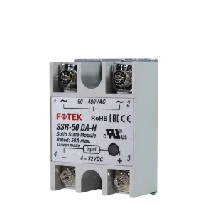 FOTEK Original Yang Ming Single-Phase Solid State Relay Normally Opening SSR-40DA-H/50DA-H/SSR-75DA-H