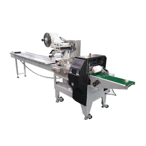 Mini Horizontal Wrapping Flow Pack Wrap Packing Machine Lollipop Protein Energy Bars Chocolate Bar Packaging Machine