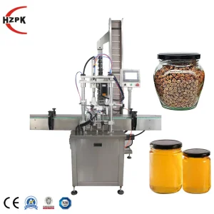 Hzpk Automatic Screw Capping Machine Glass Jar Container
