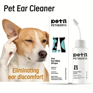 Daily Pet Care Dog Ear Cleaner for Mite &amp; Bacteria Removal Soothe Irritation