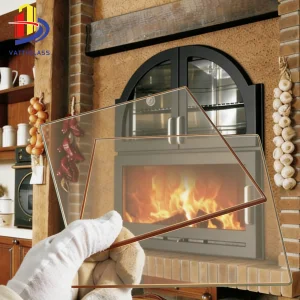 Fireplace Door Glass High Temperature Resistant