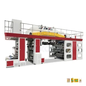 Automatic 6 Color Ci Non Woven / PP Woven Sack Plastic Film Bag Packaging Central Drum Flexographic / Flexo Printing Machine