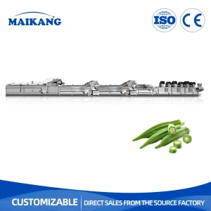 Speed Adjustable Automatic Boiling Electricity Heating Belt Conveyor Blanching Machine Green Beans Blancher Gombo Ou Okral Blanching Line