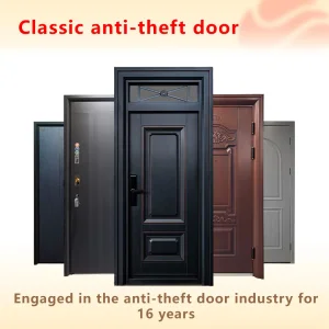 China Steel Aluminum Door Security Entrance Interior Guangdong Exterior Metal Modern Wrought Iron Front Single Double Armored Pivot Windows and Door Price