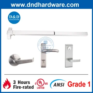 ANSI UL Listed Commercial Fire Rated Panic Lock Bar Hardware Lock Length Rod Push Bar Panic Door Lock Panic Exit Device