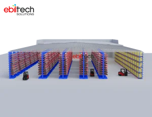 Steel  Cantilever Rack Self-Supporting Heavy Duty Anti-Rust Industrial Warehouse Storage System
