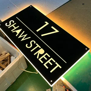 Custom Outdoor Backlit Sign