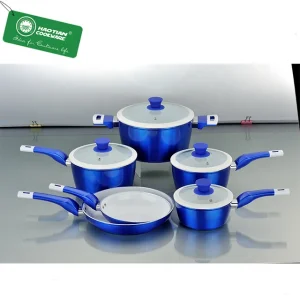 Eco-Friendly Forged Aluminum Ceramic Non-Stick Coating Cookware Sets Latest Product for Kitchen Use