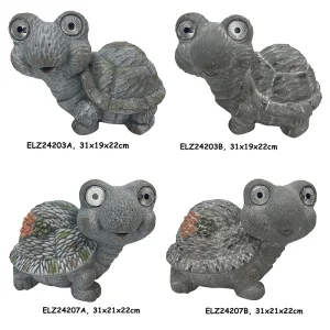 Wholesale Solar Powered Garden Tortoise Statues