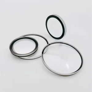 2/3/4mm Round Flat Circular Transparent Tempered Sheet Glass with Anti Reflective Coating Lens/Black Silk Screen Printed for LED Lamp Lighting Light Cover