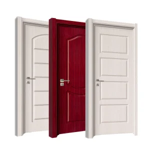 باب MDF أبيض
