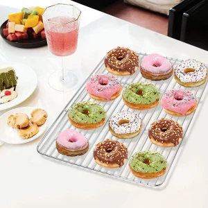 Kitchen Bakery Wire Baking Trays Cooling Rack Grill Mesh