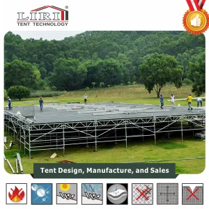 Adjustable Scaffold Floor Wooden Flooring System for Tent Structure