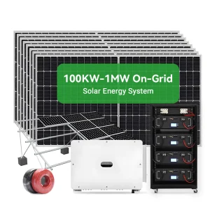 Wholesale Solar System Huawei Hybrid Solar Energy Storage System 100kw 250kw 1MW on Grid Solar Power System with Lithium Battery for Commercial Use