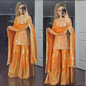 Women's Designer Faux Georgette Salwar Kameez