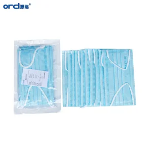 Aseptic Protection Medical 3ply Face Mask Printed Elastic Non Woven Disposable 3D Layer Surgical Facemask