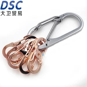 Stainless Iron S-Shaped 8-Shaped Buckle Anti-Theft Keychain Outdoor Backpack Quick Hanging Carabiner