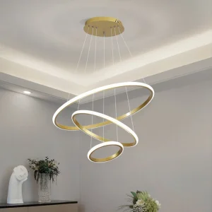 Customized Modern Luxury Circular LED Chandelier for Villa Hotels and Bedrooms