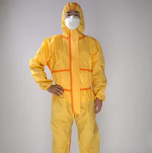 Tipo 3 Protección química Sunits ropa ligera capa protectora gruesa A prueba de aceite