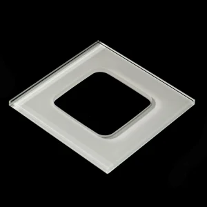 OEM Electrical Tempered Glass Switch Panel White Color