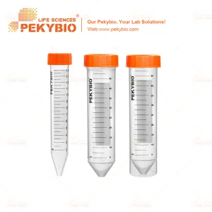 50ml Conical Bottom Centrifuge Tube with Orange Cap for Laboratory Applications