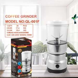 Molino de café eléctrico de acero inoxidable