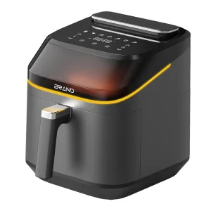 Family Size 7L Smart Steam Air Fryer Nonstick Square Basket 8-Preset Air Frying Reheating Dishwasher-Safe Kitchen