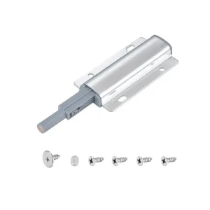 China New Metal Shell Wardrobe Door Bounce Device Surface mounted Aluminum Alloy Press Spring Drawer Press type Self Spring Device Pull free Magne Supplier, Factories