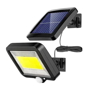 Brightenlux Waterproof Garage Courtyard Garden Security Flood Light PIR Outdoor COB Motion Sensor Solar LED Garden Lamp