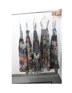 Assorted Wholesale boho hippie long maxi dress black patchwork dress boho midi prom