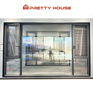 America Standard Windproof Thin Frame Pivot Swing Aluminum Window
