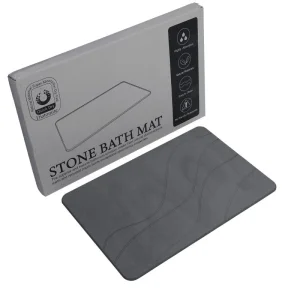 Non-Slip Quick Dry Absorbent Diatomaceous Earth Gray Stone Mat Bath Mat