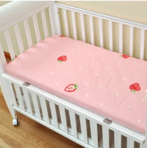 Custom Fitted Cradle Bassinet Crib Rectangle Sheet Cover Newborn Cot Printed Pattern Sheets Baby Crib Sheet
