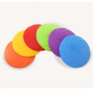 Eco-Friendly Interactive Pet Toy Silicone Dog Biteflying Disc