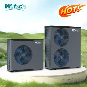 R32 Inverter Monoblock System Heater Air to Water Heat Pump for Central House Heating Cooling and Domestic Hot Water
