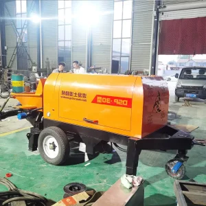 Remote Control Stationary Portable Mobile Diesel Electric Hydraulic Trailer Truck Mounted Mini Conveying Pumping Machine Cement Transfer Pump