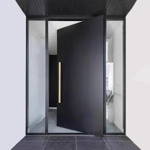 Contemporary Solid Wood Entry Main Entrance Wooden Doors Front Doors for Houses Modern Exterior Main Pivot Door Steel Doors, Fire Doors, Security Doors