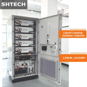 جميع في واحد 20FT 40FT نظام تخزين الطاقة الشمسية ببطارية 241kwh 261kwh خزانة مبردة سائلة LiFePO4 للطاقة الشمسية التجارية
