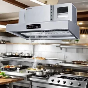 Commercial Kitchen Hood Fire Suppression System Gas Scrubber Extractor Hood