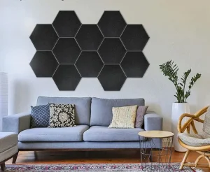 Polyester Fiber Hexagonal Sound Absorption Decorative Felt Wall Sound Insulation Board