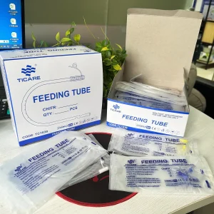 Catéter de tubo de alimentación nasogástrica enteral desechable de PVC médico