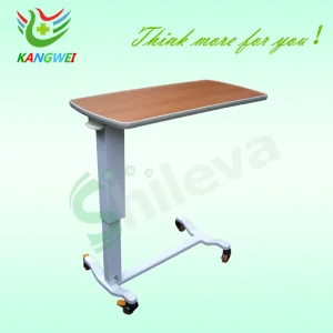 Luxurious Over-Bed Table Adjustable Height Overbed Table in Hospital