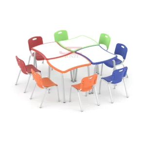 Colorful Kids Furniture Desk Chair Set Nursery School Children Table and Chair